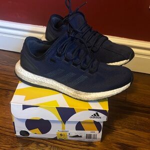 Adidas Navy Blue PureBoost Running Shoes size 9.5